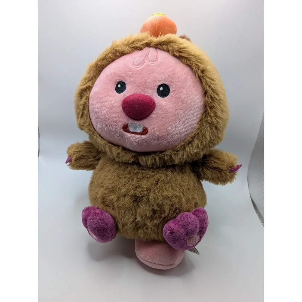Miniso Zanmang Loopy Sitting Plush Beaver in Capybara Costume 10